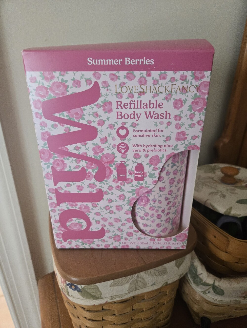 LoveShackFancy X Target Wild, Summer Berries - Refillable Body Wash And Case